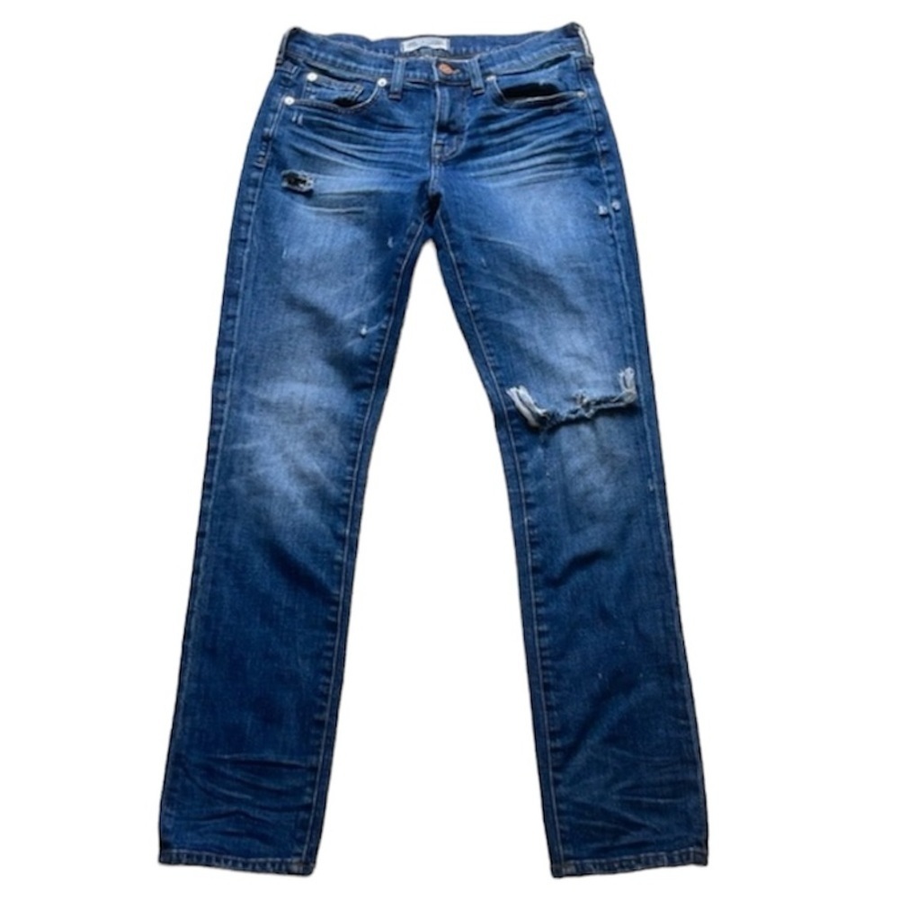 Madewell Women’s Slim Boyjean Jeans Size 25 Distressed Blue